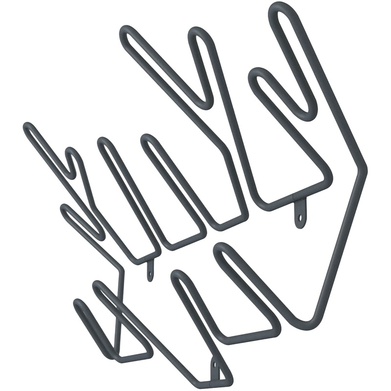 Изображение товара Вешалка настенная SHT-WH36 (антрацит, 510х108х274 мм)