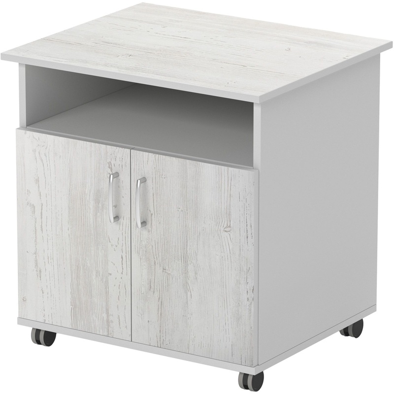 Изображение товара Тумба подкатная для оргтехники Комус Мебель Easy Standard сосна винтер серый 718x600x739 мм