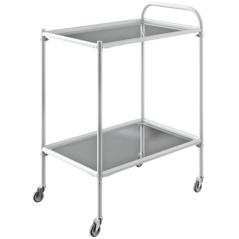 Изображение товара Стол процедурный СПп-01-МСК/501-01М для стоматологии медицинский белый без тормозов