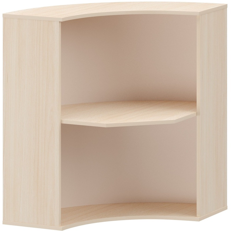 Изображение товара Угловая стойка ресепшн Арго А-550 из бука 900х900х1220 мм с гарантией