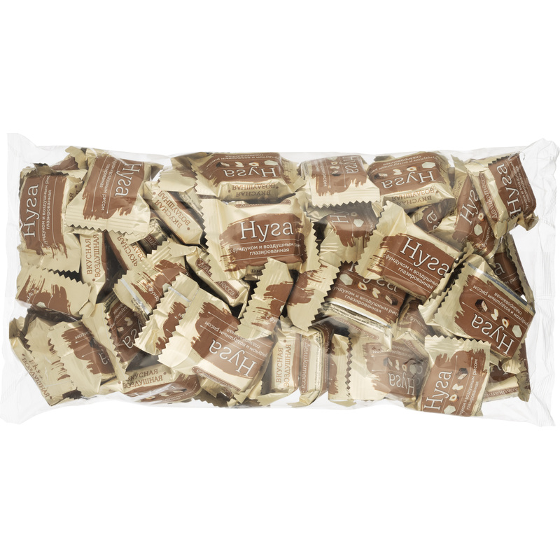 Изображение товара Конфеты шоколадные глазированные Мишкино счастье ореховые 1 кг