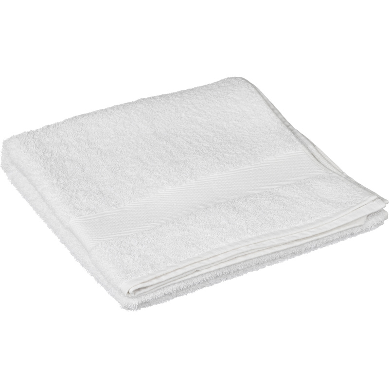 Изображение товара Набор махровых полотенец 5 штук 70x140 см белые из 100 хлопка