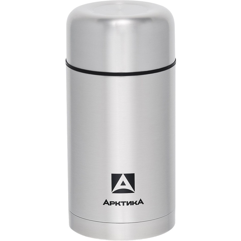 Изображение товара Термос для еды Арктика 1л серебристый для супов и блюд плотный