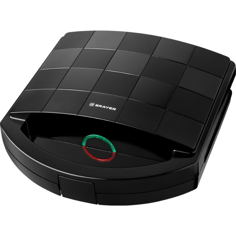 Изображение товара Вафельница Brayer BR2307 черная с антипригарным покрытием 750 Вт