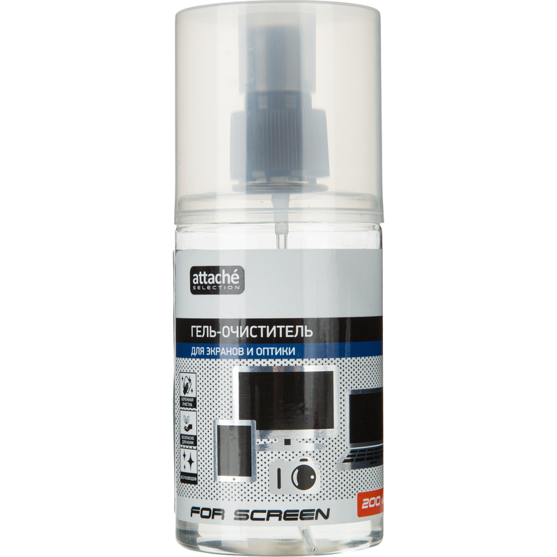 Изображение товара Гель для чистки экранов и оптики Attache Selection 200 мл без салфетки