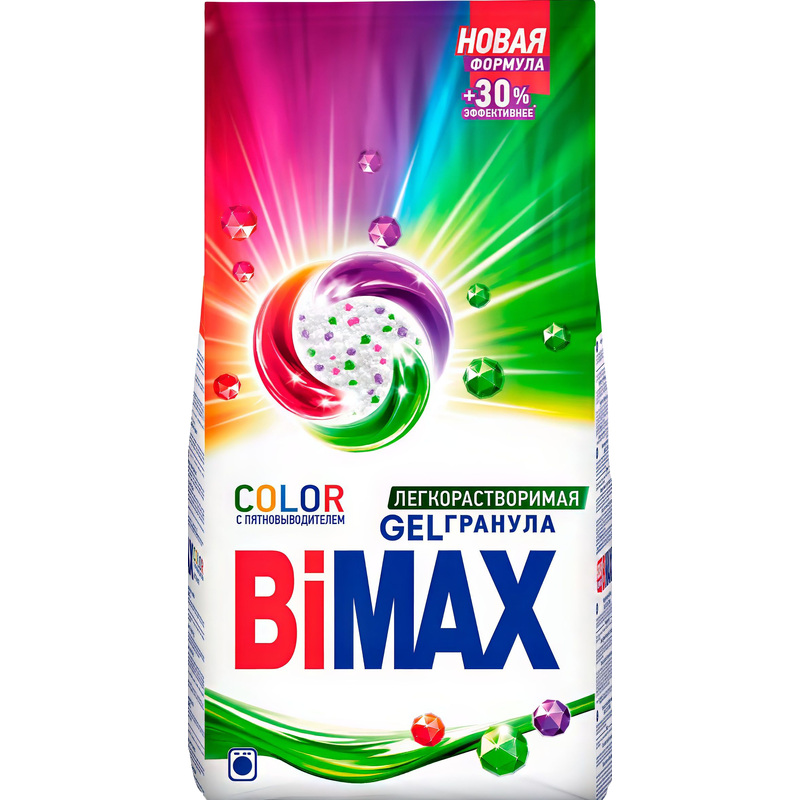 Изображение товара Порошок стиральный автомат BiMax Color 12 кг для цветного белья