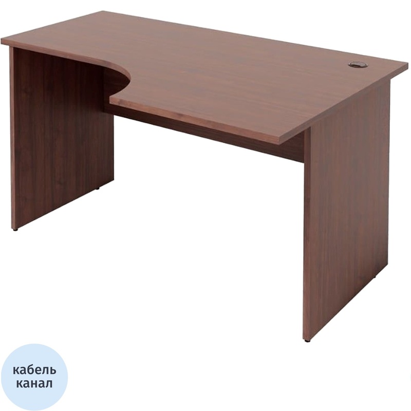 Изображение товара Эргономичный стол Рондо левый 1400х900х755 мм, цвет ноче милано