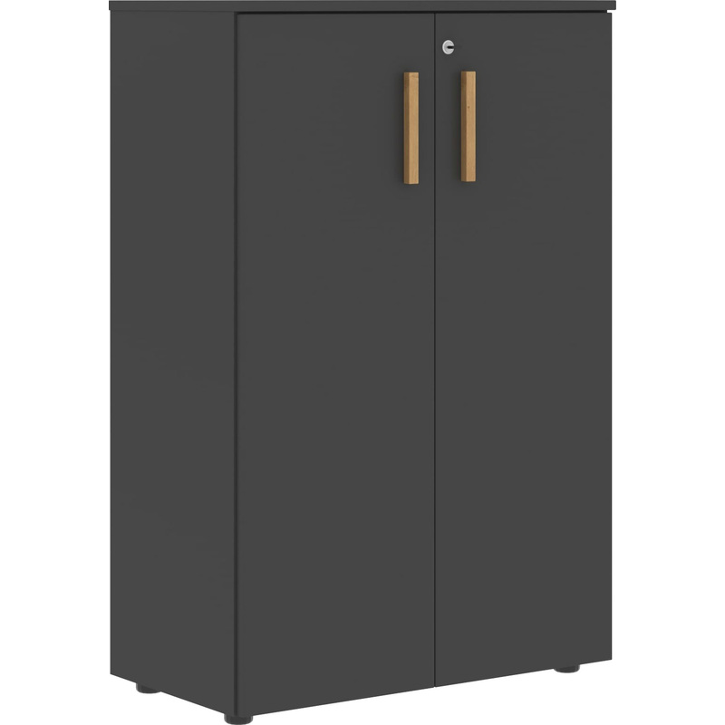 Изображение товара Шкаф для документов Forta FMC80.1Z с замком черный графит 802x429x1213 мм