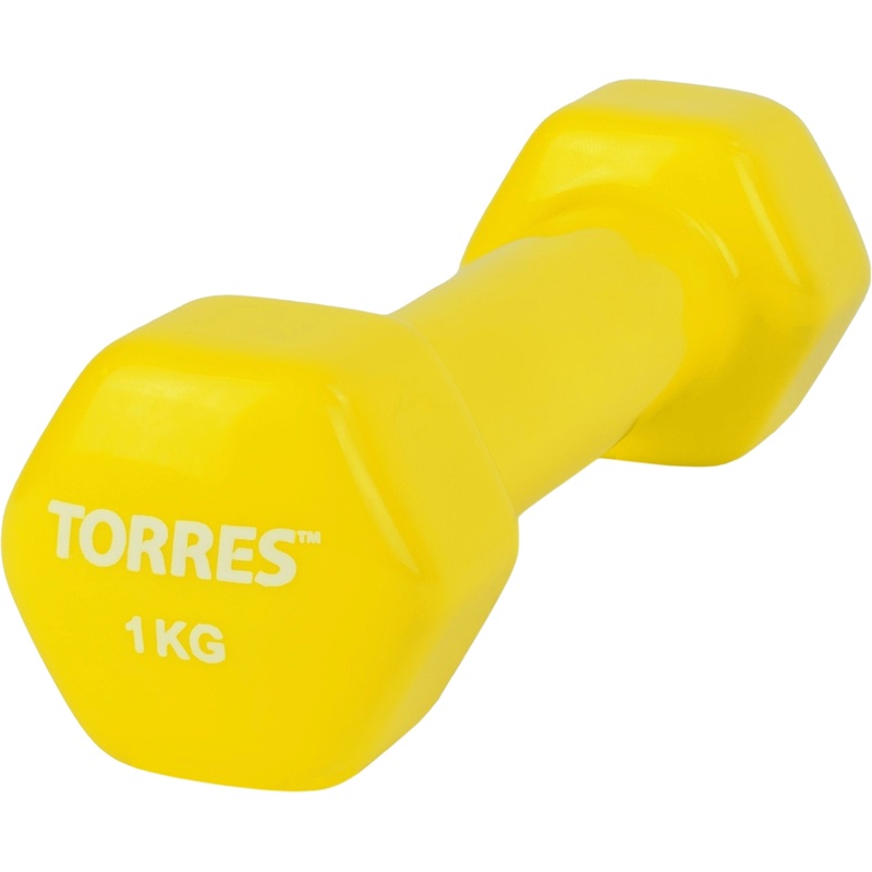 Изображение товара Гантель металлическая Torres 1 кг в виниловой оболочке Изображение товара Гантель металлическая Torres 1 кг в виниловой оболочке