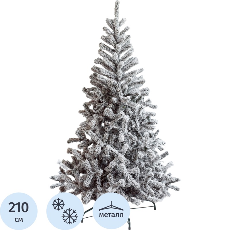 Изображение товара Искусственная новогодняя елка Green Trees Лесная сказка Классик 2.1 м заснеженная