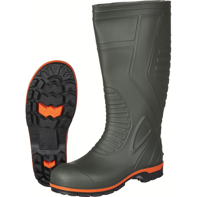 Изображение товара Рабочие сапоги Инспектор зеленые с композитным подносоком размер 46 для защиты в производстве