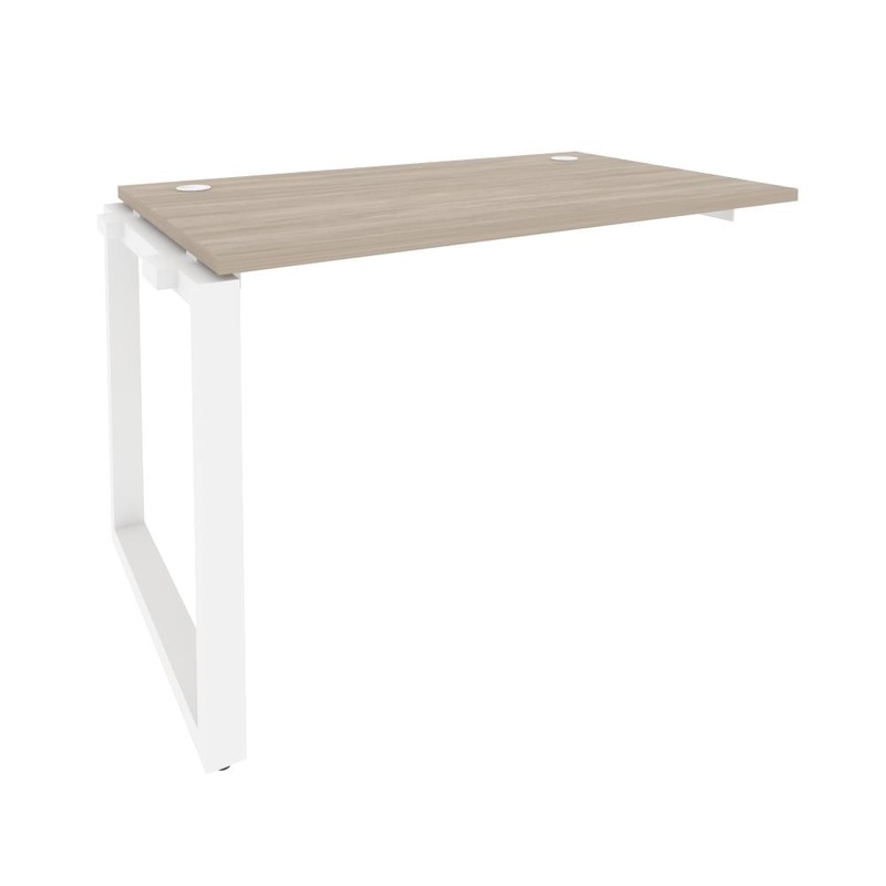Изображение товара Элемент рабочей станции Onix-O O.MO-1.NRS-2.7 с столешницей дуб аттик и белым каркасом