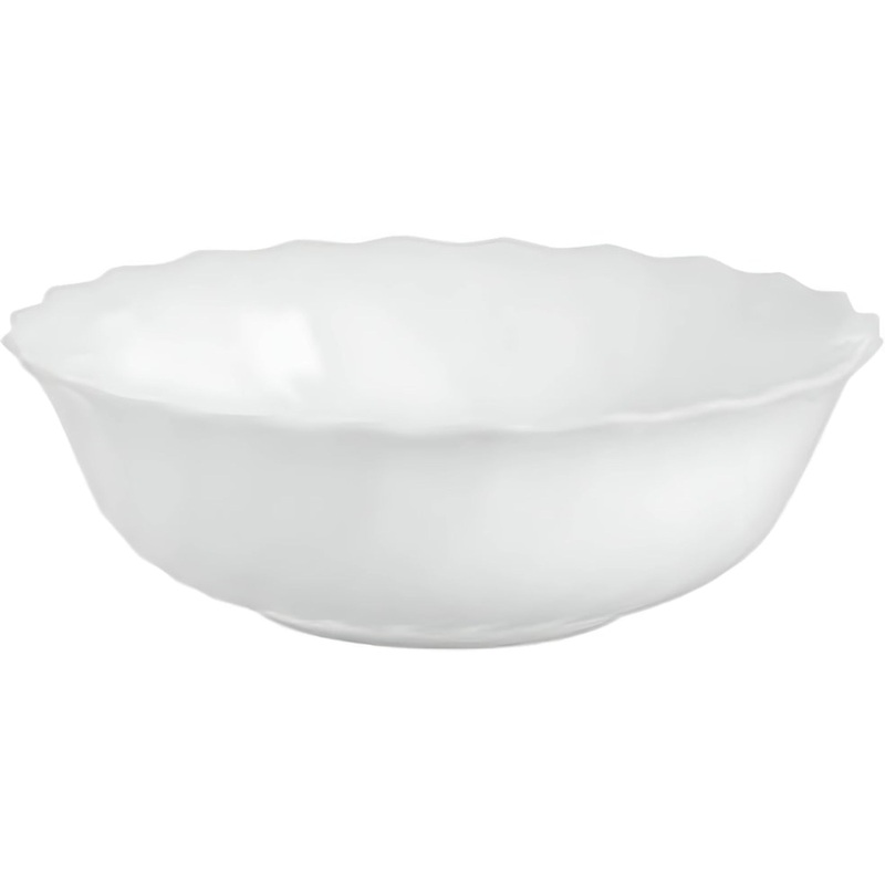 Изображение товара Стеклянный салатник Arcoroc Трианон 16 см 500 мл белый комплект из 8 штук