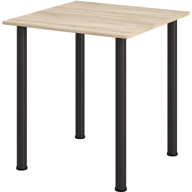 Изображение товара Обеденный стол Комус МДС квадратный 70x70 см дуб сонома черный