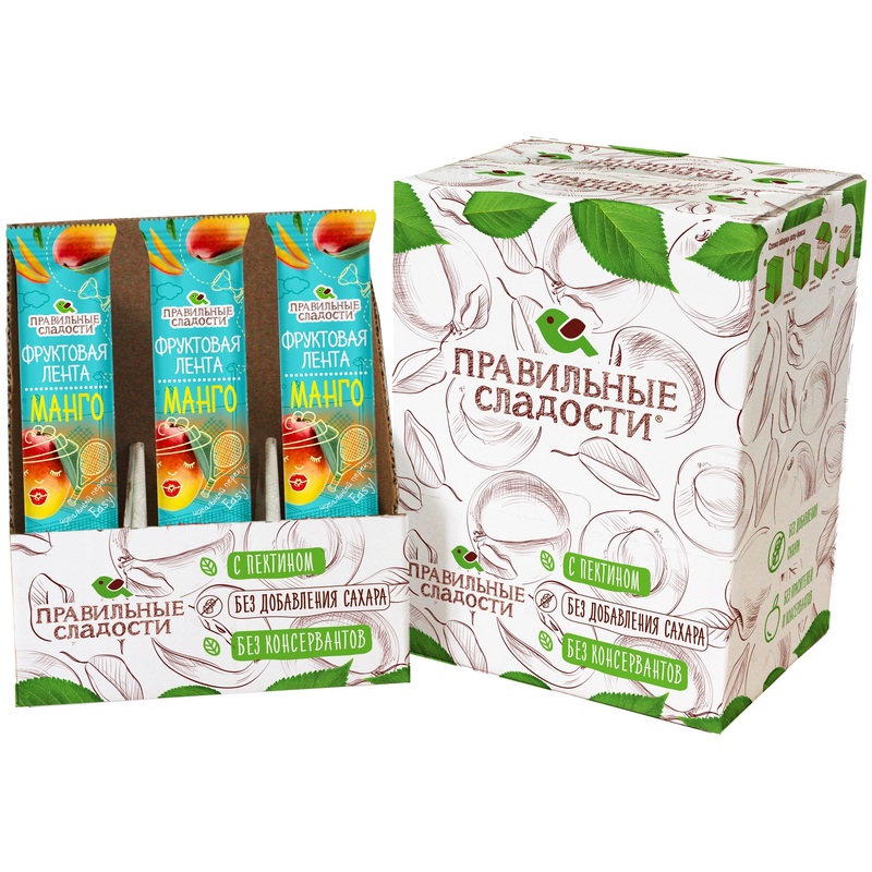 Изображение товара Пастила ПС Фруктовая лента Манго 30 штук по 15 г