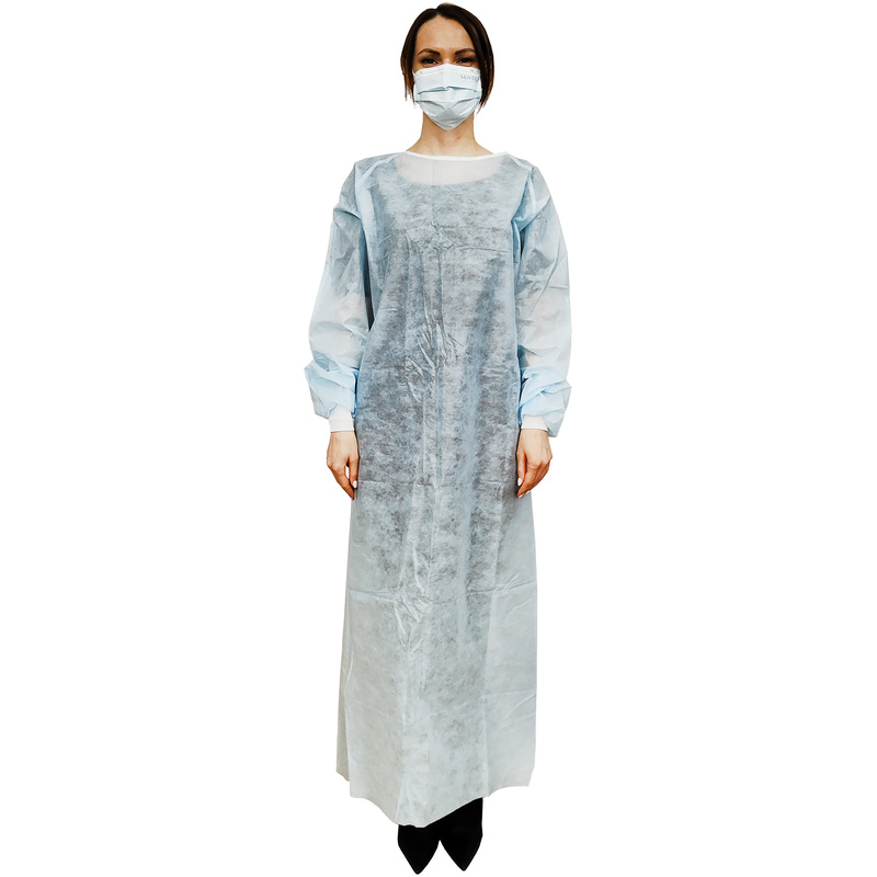 Изображение товара Одноразовый хирургический халат Новотекс ЕВРО 54-56 голубой стерильный
