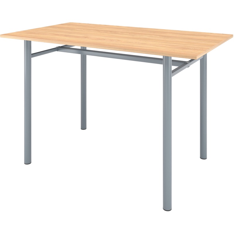 Изображение товара Обеденный стол Комус Мебель Well 120x70 см серый металл ЛДСП