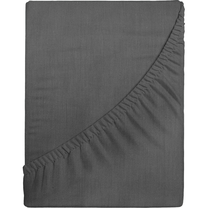 Изображение товара Простыня на резинке Verossa Graphite 140x200 см из сатина