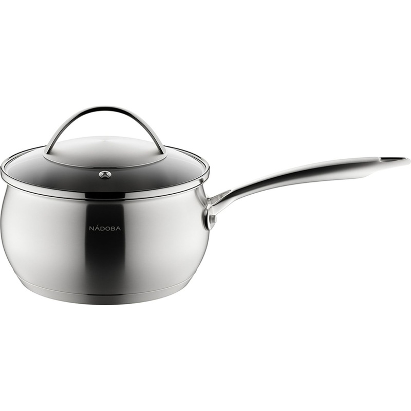 Изображение товара Ковш Nadoba Linda 1.5 л из нержавеющей стали с крышкой для индукционных плит