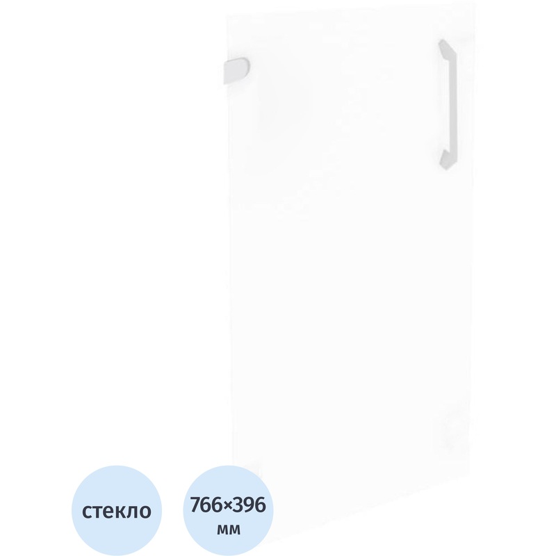 Изображение товара Дверь низкая левая O.S-3(L) стеклянная (396х766 мм)