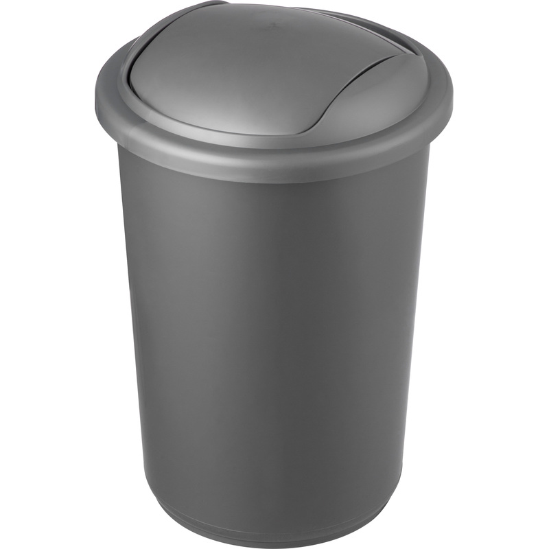 Изображение товара Ведро мусорное Uniplast 12 л серое с крышкой-вертушкой