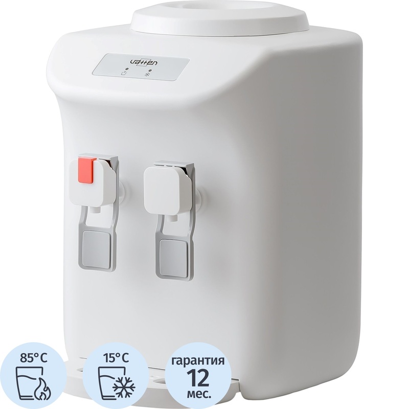 Изображение товара Кулер для воды Vatten D27WЕ белый нагрев и охлаждение настольный