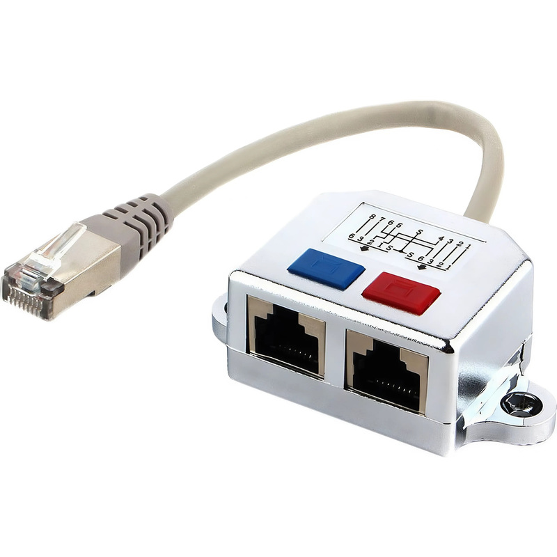 Изображение товара Разветвитель Cablexpert RJ-45 NCA-SP-02 для расширения Ethernet сети