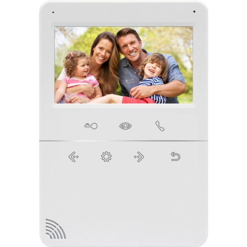 Изображение товара Видеодомофон AccordTec AT-VD 432C WH белый цвет с цветным дисплеем 4.3 дюйма