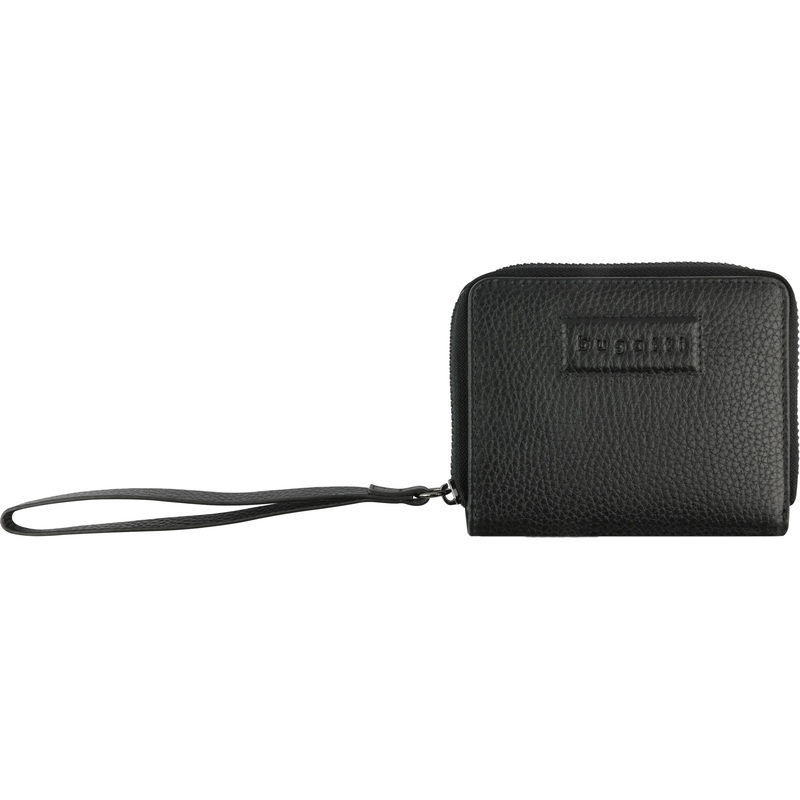 Изображение товара Женский кошелек Bugatti Elsa из натуральной кожи и полиэстера черного цвета