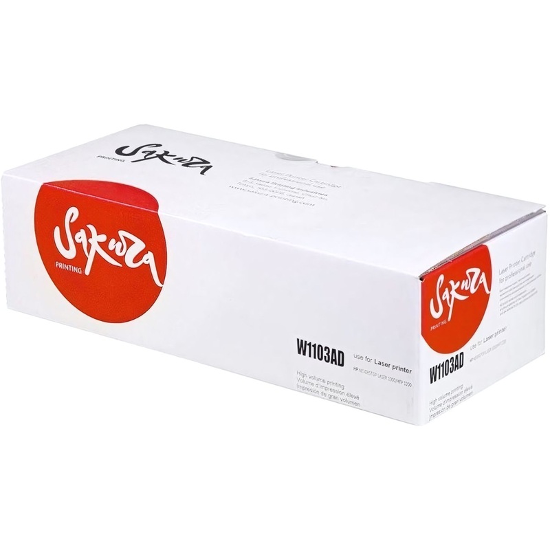 Изображение товара Комплект заправочный Sakura W1103AD SAW1103AD для HP черный совместимый двойная упаковка