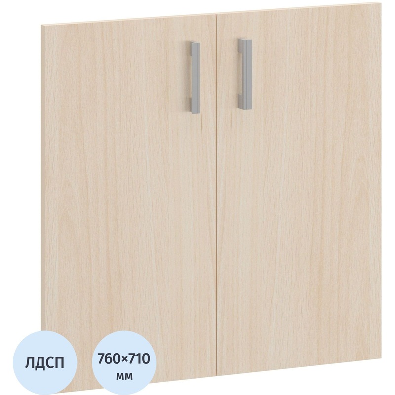 Изображение товара Двери низкие Арго А-602 из ЛДСП бук для антресолей 76х71 см