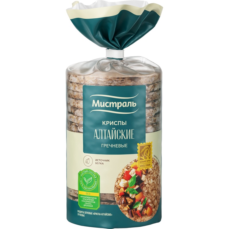 Изображение товара Хлебцы цельнозерновые Мистраль Алтайские 150 г