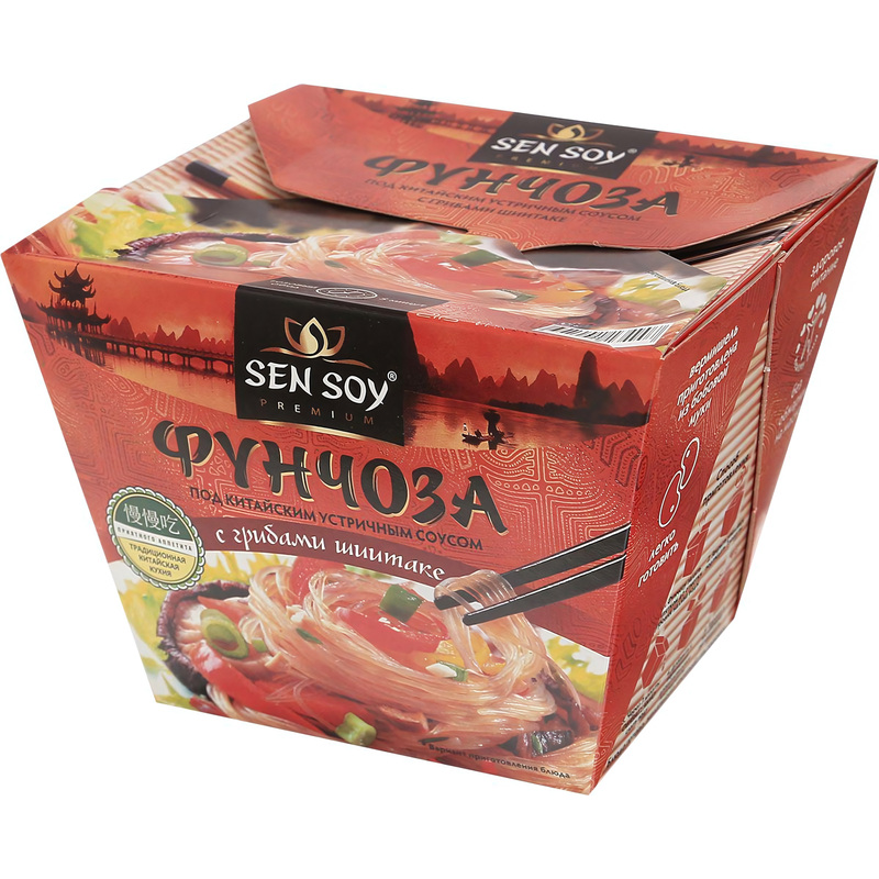 Изображение товара Лапша Сэн Сой Фунчоза под китайским устричным соусом 125 г