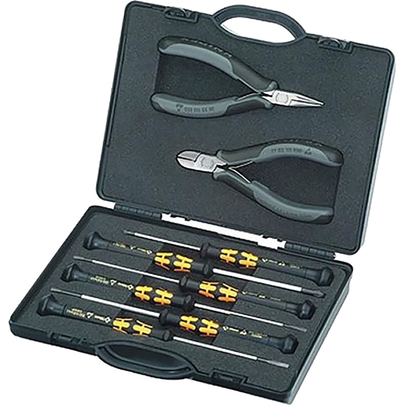 Изображение товара Набор инструментов Knipex ESD 8 предметов электромонтажный профессиональный кейс Германия