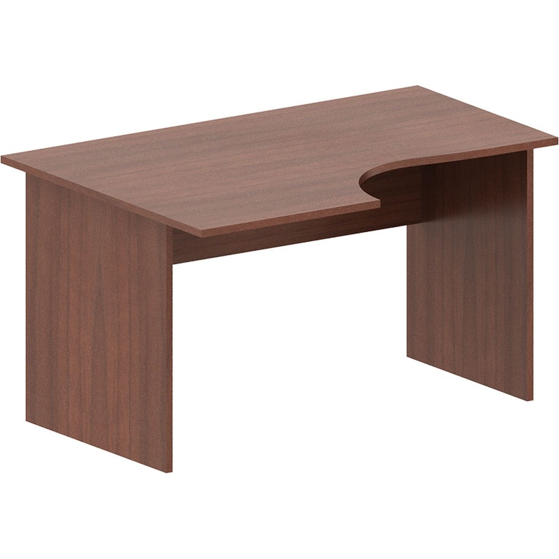 Изображение товара Эргономичный рабочий стол Рондо СТ3-14L левый в стиле венге Ноче Милано из ЛДСП
