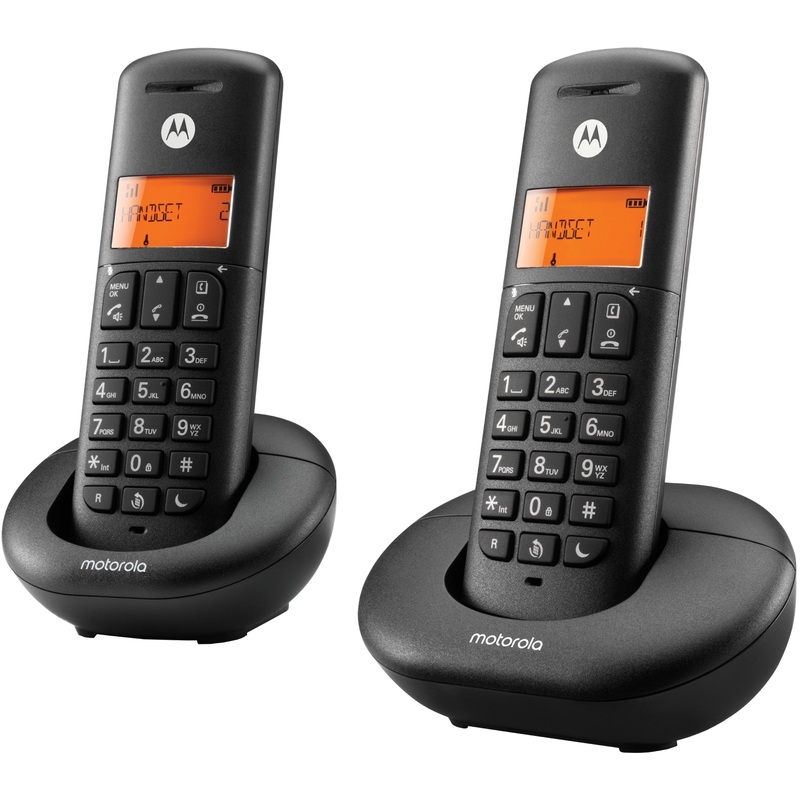 Изображение товара Радиотелефон Motorola E202 (107E201) с двумя трубками и интеркомом