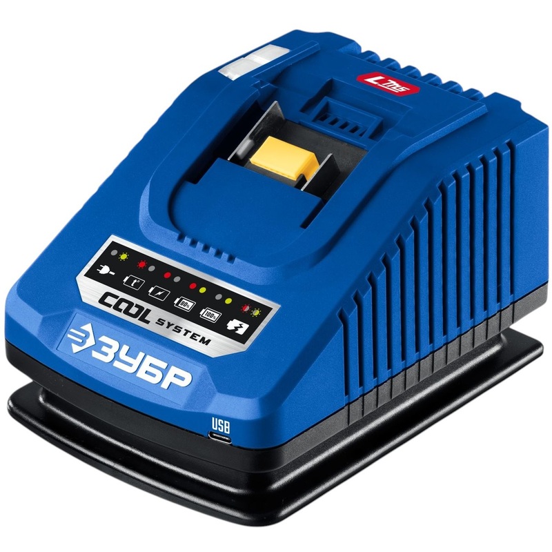 Изображение товара Зарядное устройство Зубр TC-20-1 20 В 6 А для аккумуляторов системы LMS