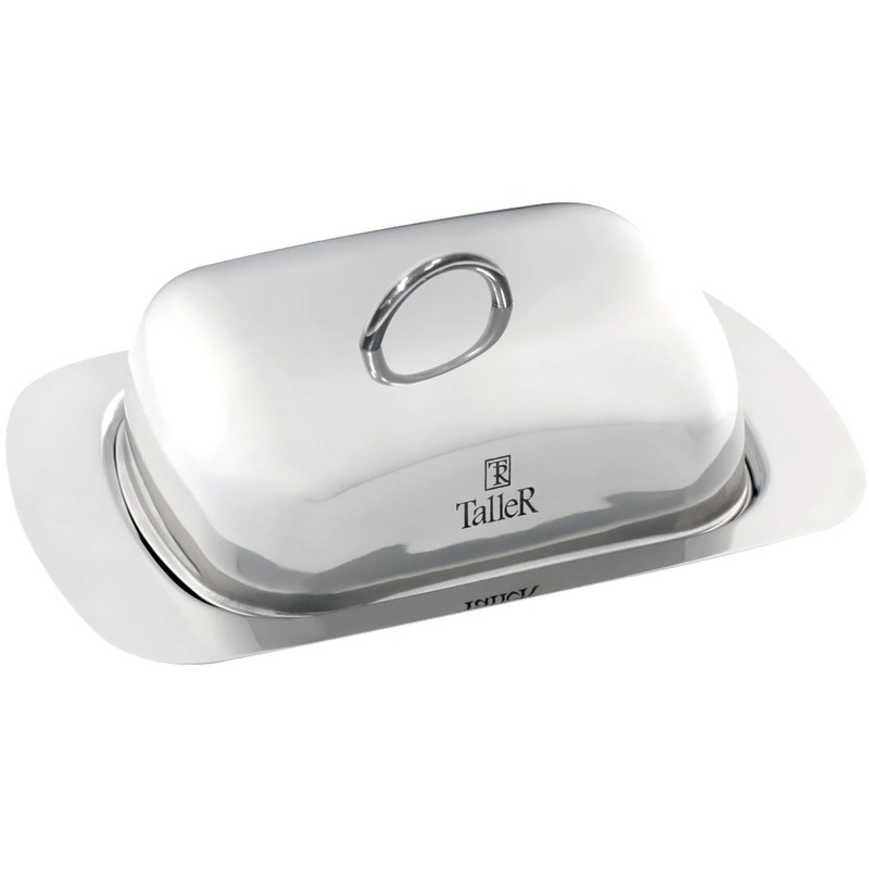 Изображение товара Масленка TalleR нержавеющая сталь 250 мл зеркальная поверхность