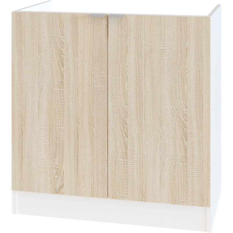 Изображение товара Шкаф кухонный напольный ТК-08М для мойки (дуб сонома/белый, 800x446x820 мм)