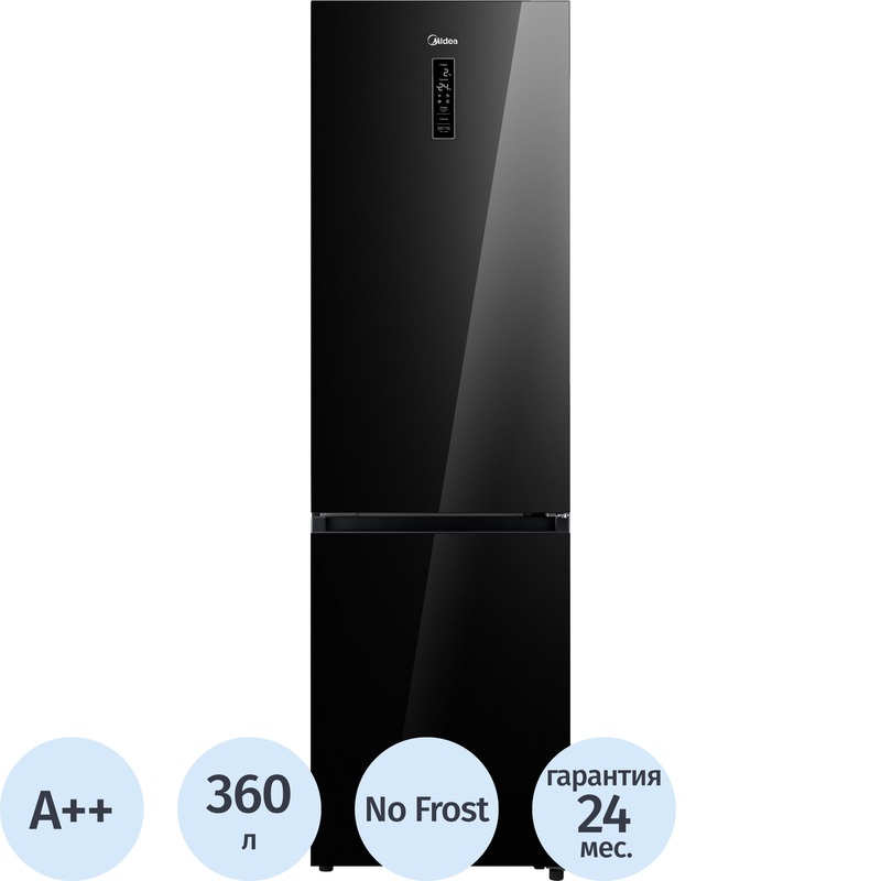 Изображение товара Холодильник двухкамерный Midea MDRB521MGE22ODM чёрный Изображение товара Холодильник двухкамерный Midea MDRB521MGE22ODM чёрный