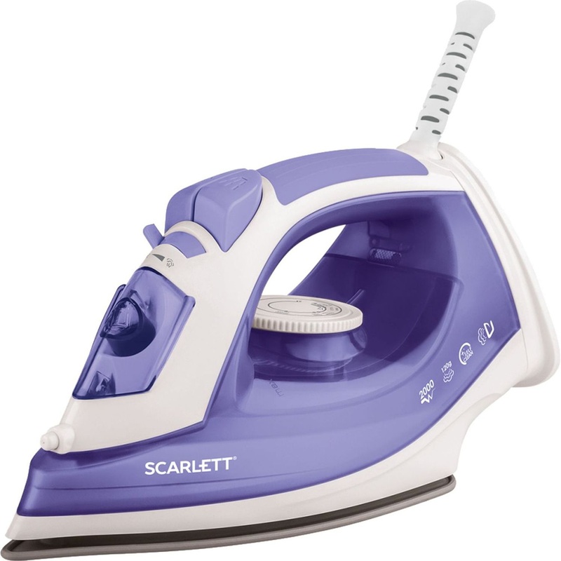 Изображение товара Утюг SCARLETT SC-SI30K44 лиловый керамическая подошва вертикальное отпаривание