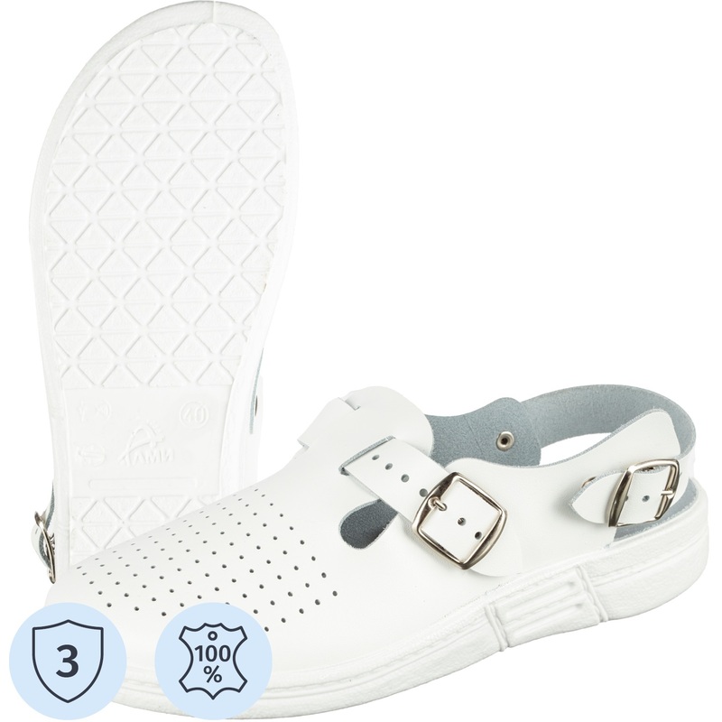 Изображение товара Сабо мужские белые Алми Михаил из натуральной кожи размер 42