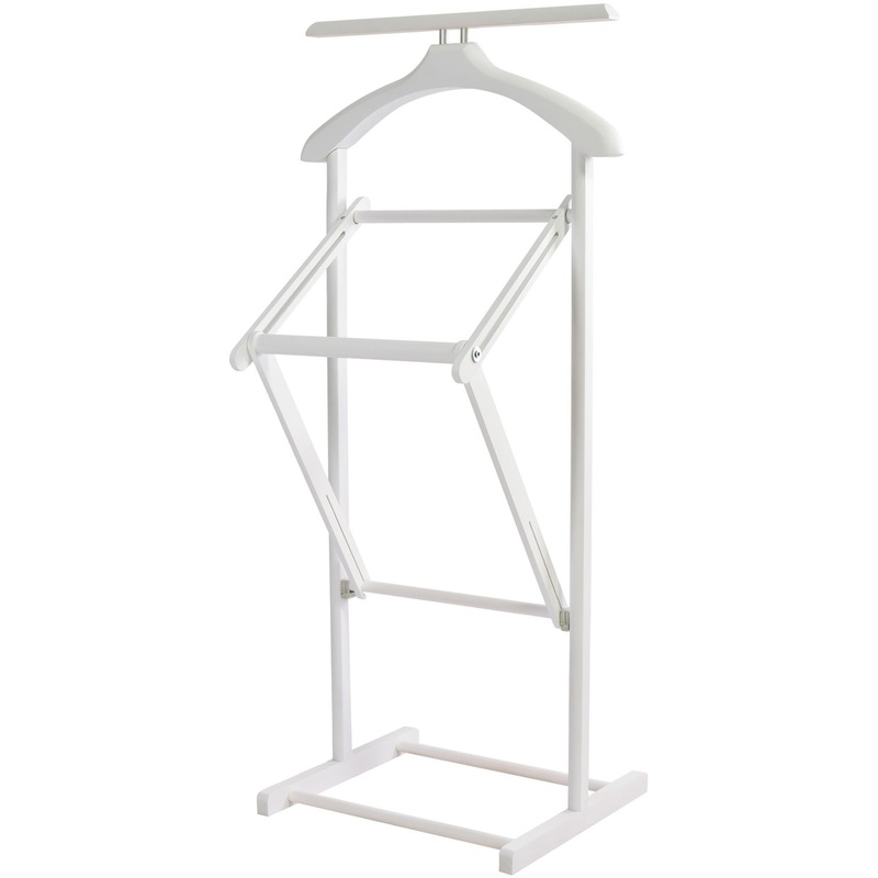 Изображение товара Вешалка костюмная В 21Н складная белая - стильное и практичное решение