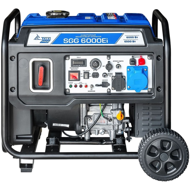 Изображение товара Генератор бензиновый ТСС SGG 6000Ei инверторный (60059)