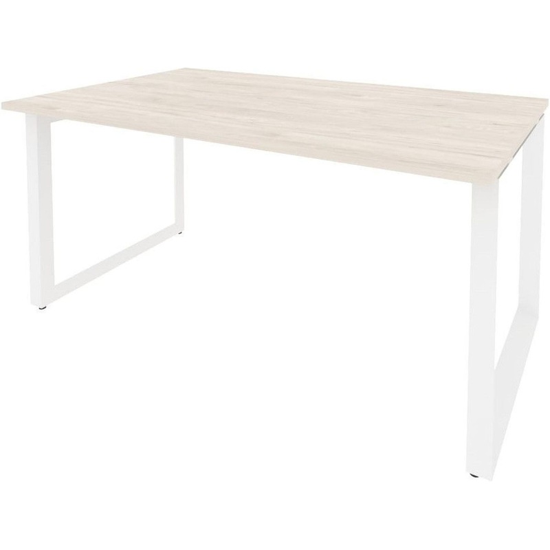 Изображение товара Стол для переговоров Onix-O O.MO-PRG-1.4 (денвер светлый/белый, 1580х980х750 мм)