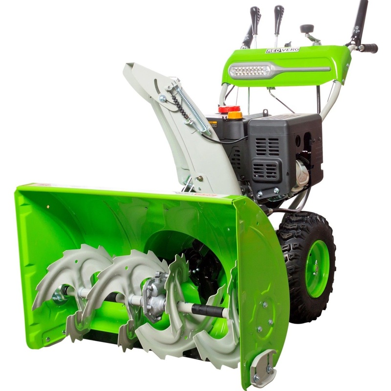 Изображение товара Бензиновый снегоуборщик Redverg RD-SB76/11E мощный и надежный для зимней уборки снега