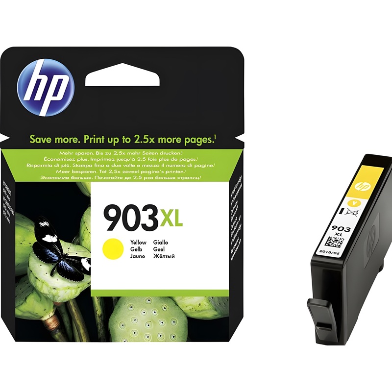 Изображение товара Оригинальный желтый картридж HP 903XL T6M11AE повышенной емкости для офисных принтеров