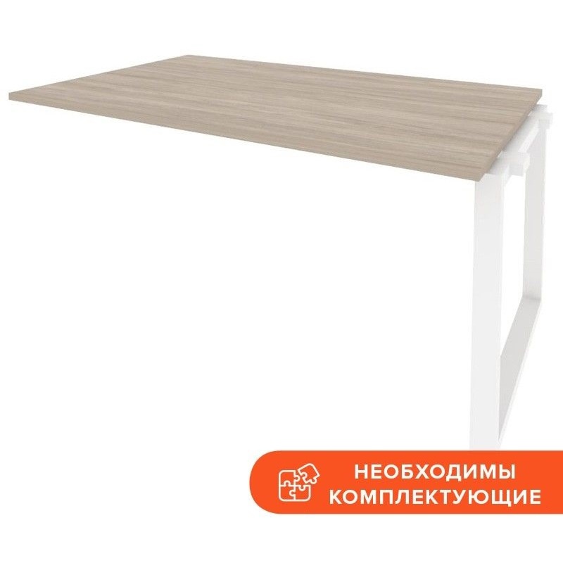 Изображение товара Элемент стола для переговоров Onix-O O.MO-NPRG-4 дуб аттик белый 1580х980х750 мм