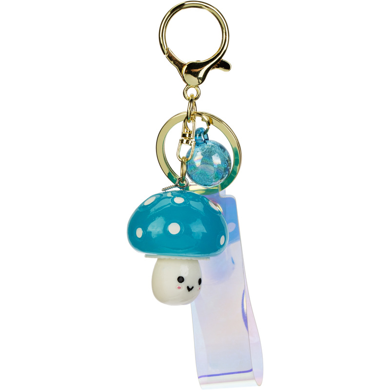 Изображение товара Брелок Гриб голубой с подсветкой 4х3.5 см