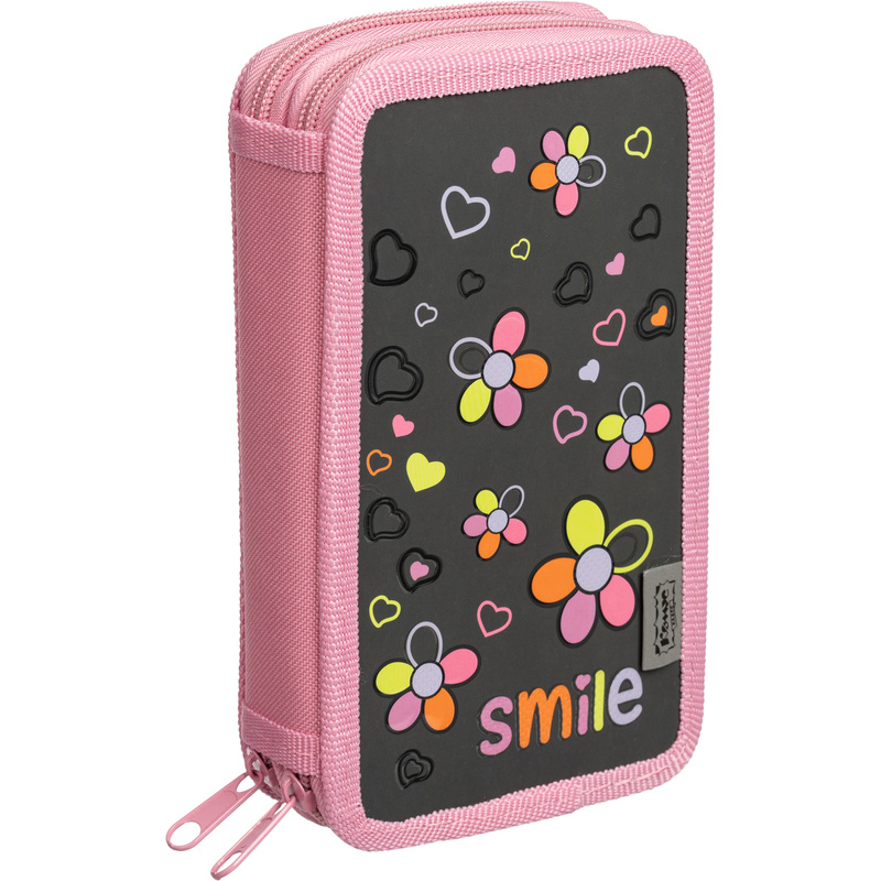 Изображение товара Пенал двухсекционный Комус Класс Smile розовый